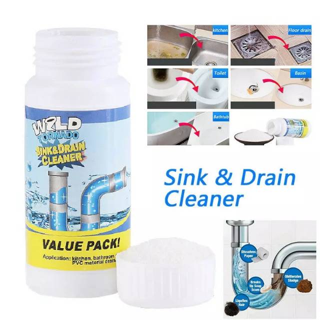 WILD TORNADO Sink and Drain Powder Pembersih Pipa Tersumbat