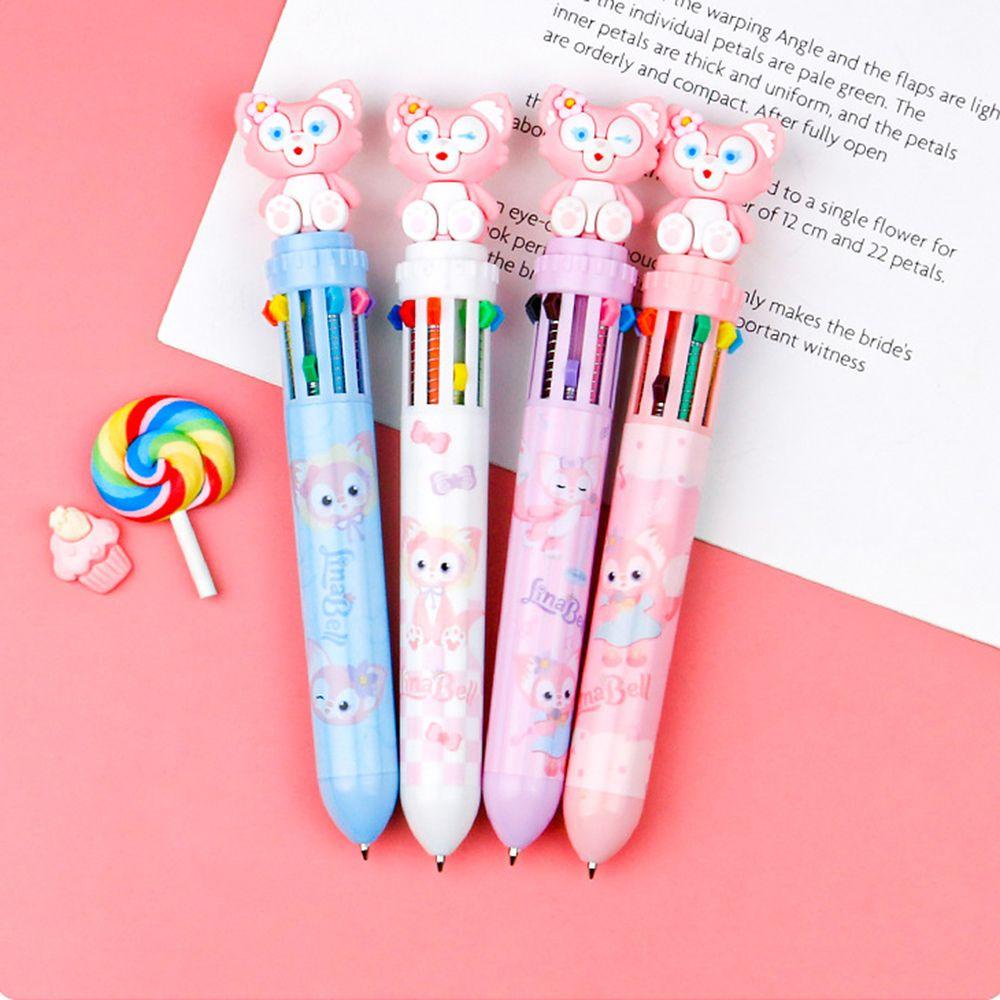 Lanfy Pulpen 10 Warna Untuk Kantor / Sekolah