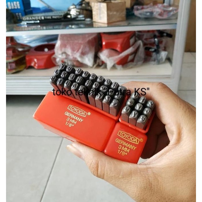 

Paket set lengkap alat ketok angka dan ketok huruf ukuran 3mm
