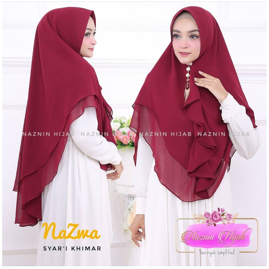 Jilbab Hijab Khimar Benic Bahan Ceruti Shopee Indonesia