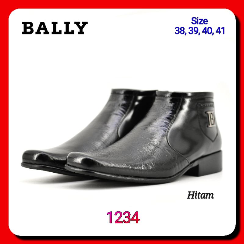 Sepatu Formal Boot Pria Bally 1234 Kulit Asli
