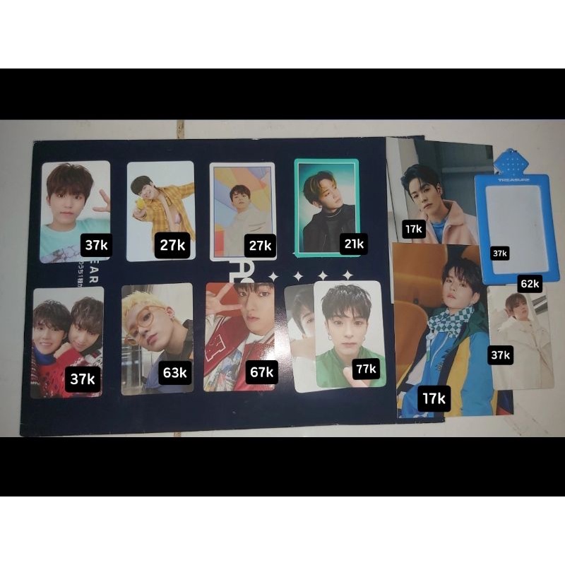 READY INA PHOTOCARD/PC TREASURE SECOND STEP HARUTO JUNKYU ASAHI HYUNSUK MASHIHO CARD CASE SELCA BENE