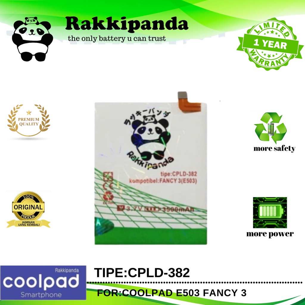 R/K- Baterai cpld382 CPLD-382 CPLD 382 coolpad fancy 3 e503 - Batre Original Rakkipanda