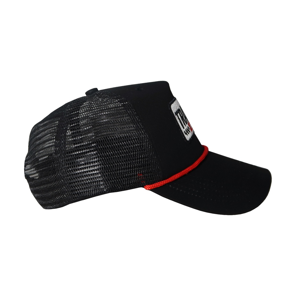 Trucker Hat - Travolt - Racer - Hitam - Black - Topi Jaring - Hat