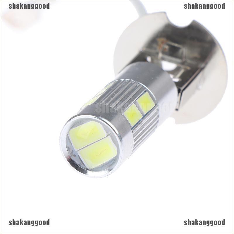 Skid 2pcs Lampu LED H3 50W 6000K High Power Warna Putih Untuk Mobil