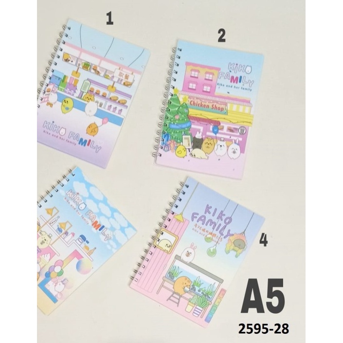

SJS Notebook Spiral A5-70Lbr/Buku Spiral/Ring Book/Diary/Agenda/Notes