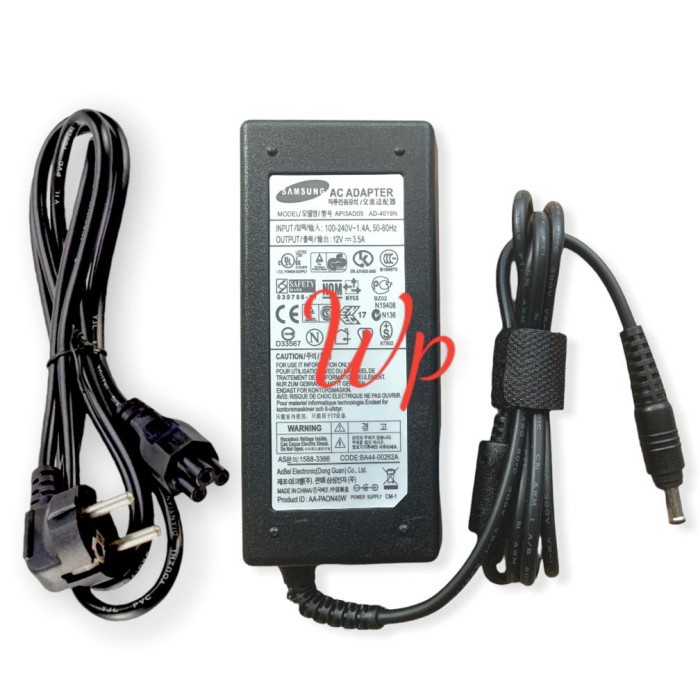 Adaptor Charger Monitor Led Samsung 12v 3.5a 5.5 x 3.0 mm