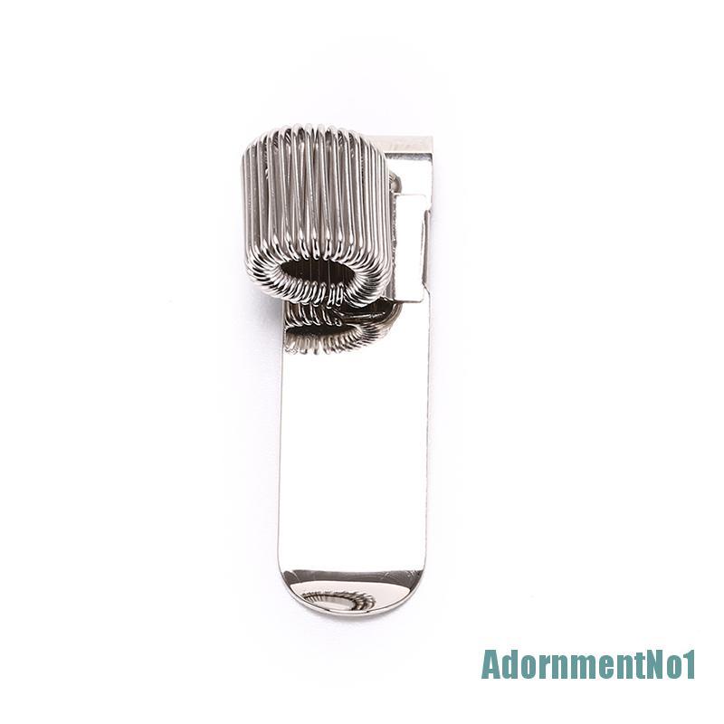 (AdornmentNo1) Holder Pulpen Bahan metal Warna silver Dengan Klip Saku Untuk Seragam Dokter / Perawat