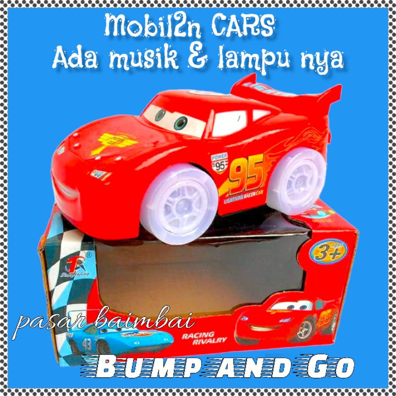 MAINAN MOBIL MOBILAN CARS BUMP AND GO MOBIL MOBILAN MUSIK DAN LAMPU MAINAN ANAK MOBIL MOBILAN KARAKTER CARS MAINAN ANAK BANJARMASIN PASAR BAIMBAI