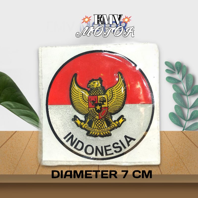 

Sticker timbul merah putih with garuda