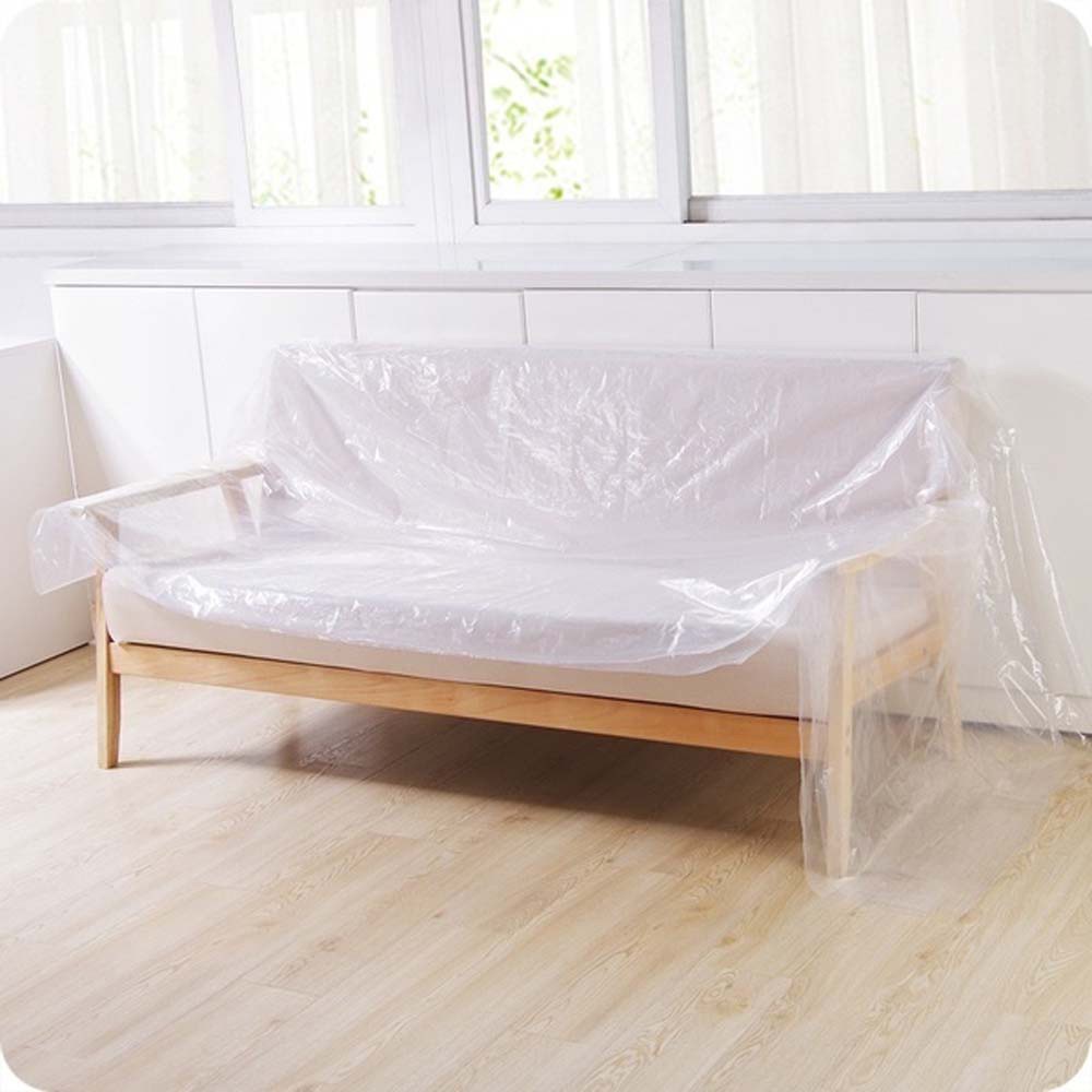 Rebuy Cover Pelindung Meja / Furnitur Sekali Pakai Anti Air / Debu Bahan Plastik