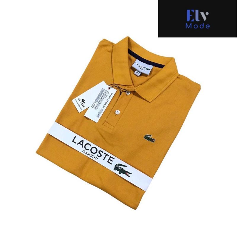 KUNING KAOS KERAH PRIA PREMIUM / POLO SHIRT PRIA SLIMFIT POLOS