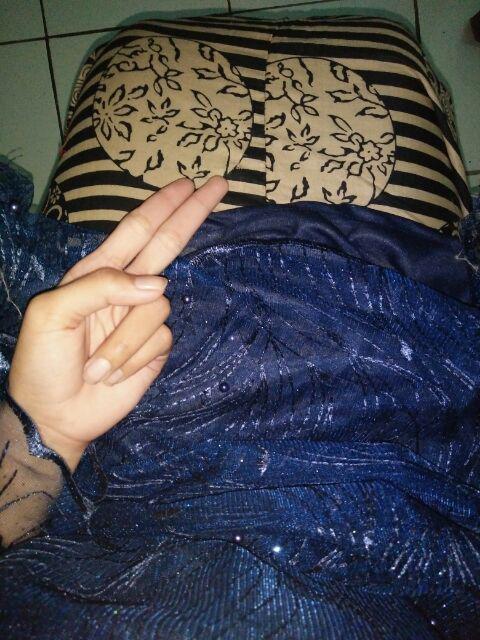 Couple Batik Shofia Brokat Tile Mutiara Original