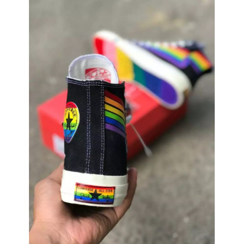 SEPATU CONVERSE HIGH70s X RAINBOW PELANGI MIRROR PK 1:1 ORIGINAL BNIB MADE IN VIETNAM