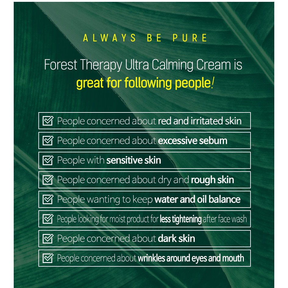 ALWAYS BE PURE - Forest Therapy Ultra Calming Duo ( Toner 30 ml + Cream 80 ml )