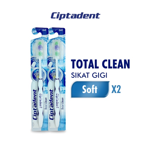 Ciptadent Toothbrush Total Clean Soft x2