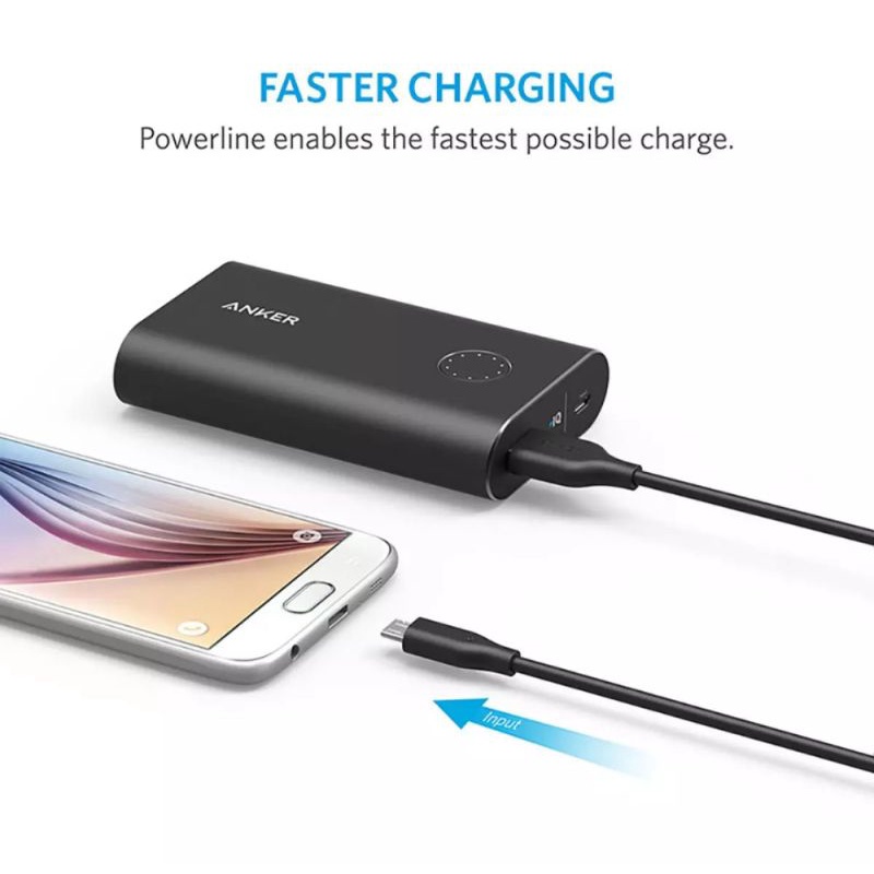 Anker PowerLine Micro USB Cable 3ft Kabel Data Charger