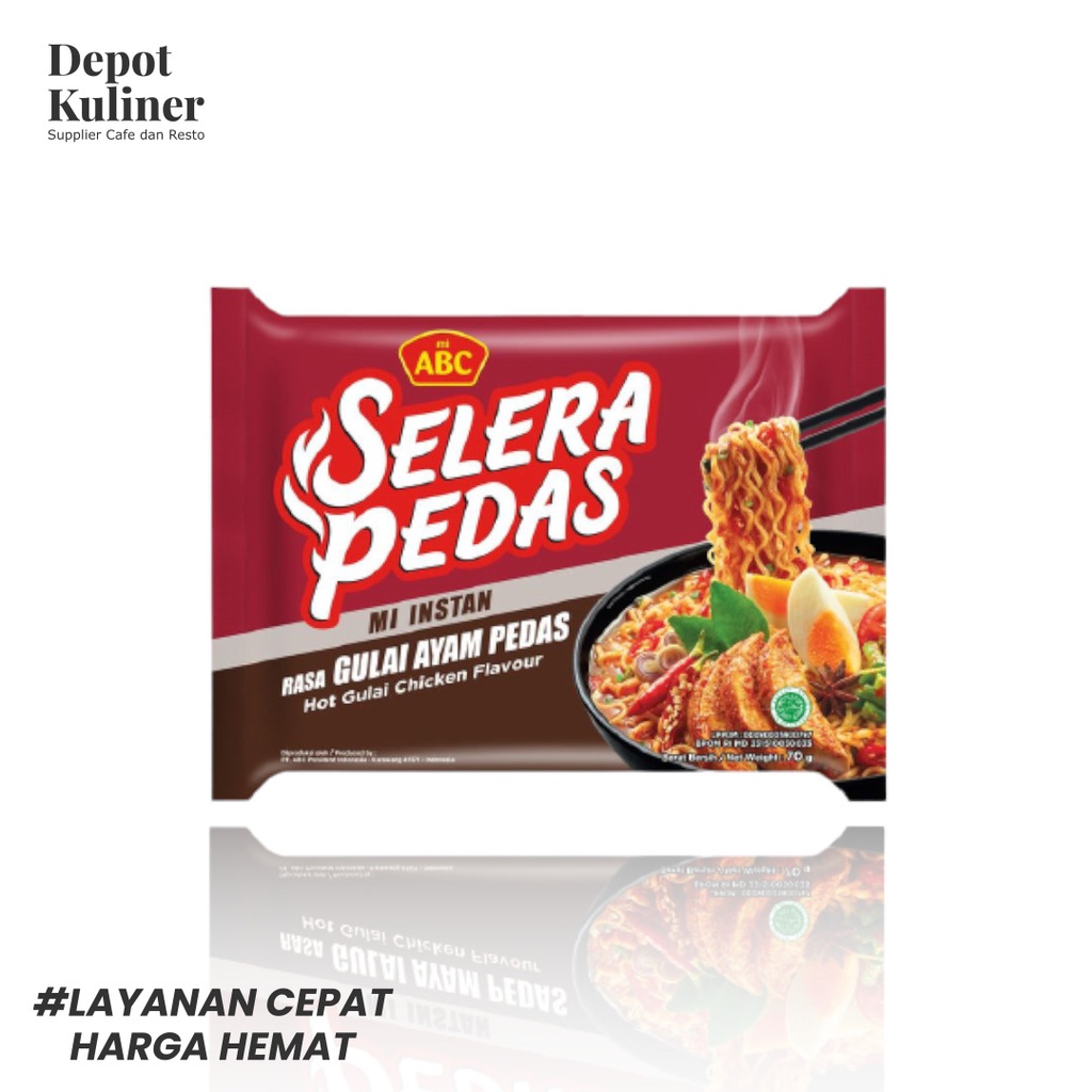 

5 Pcs Mie Instant ABC Selera Pedas 70GR Gulai Ayam Pedas