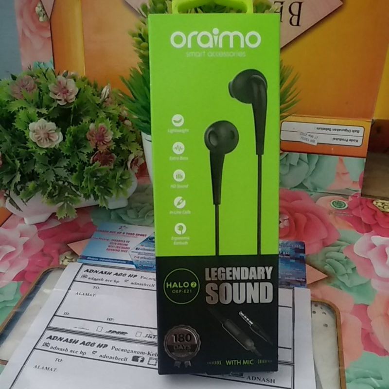 EARPHONE ORAIMO HEADSET ORAIMO HALO2 EP21