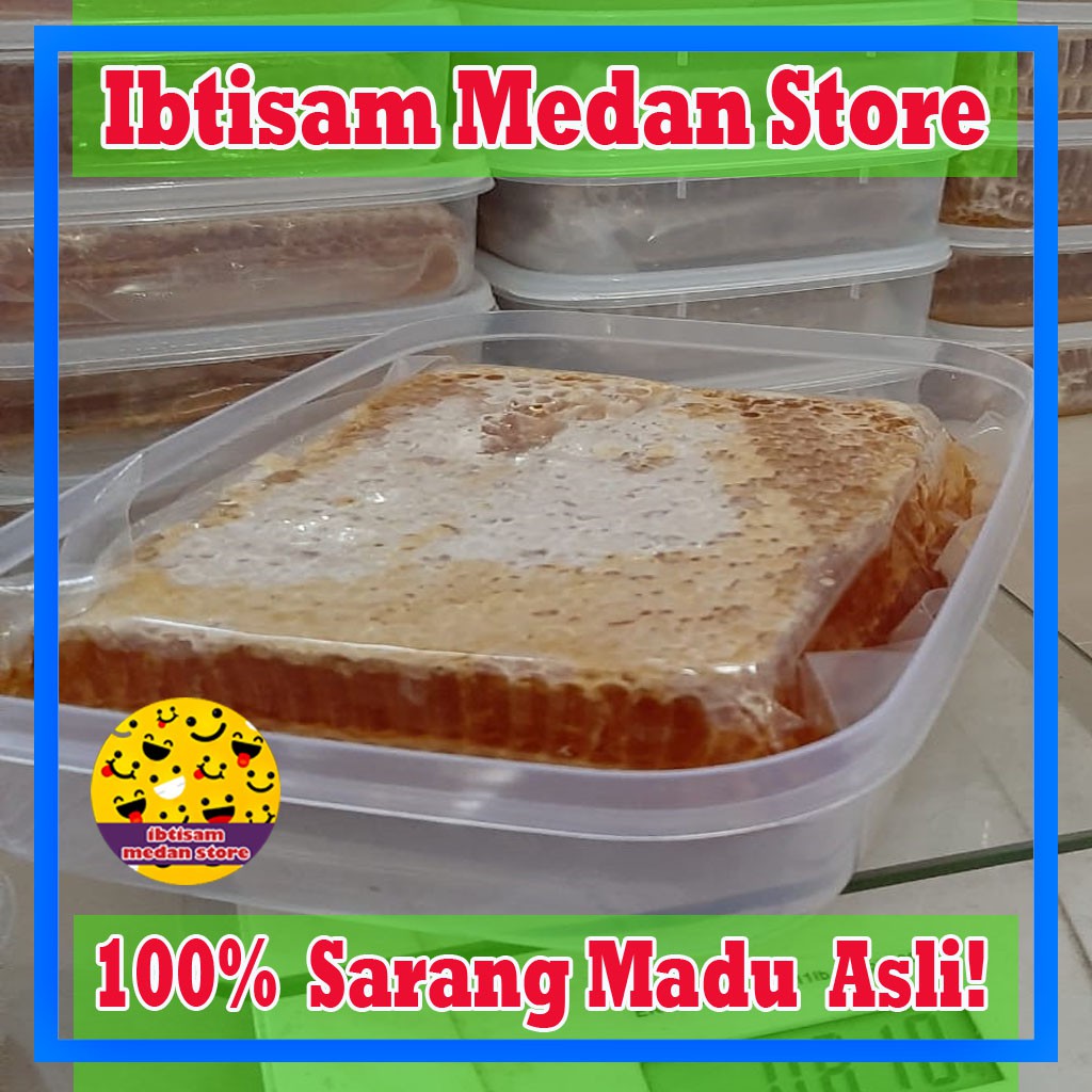 Sarang Madu Sarang Mellifera netto 300gr Garansi asli dan murni ~ Ibtisam Medan Store