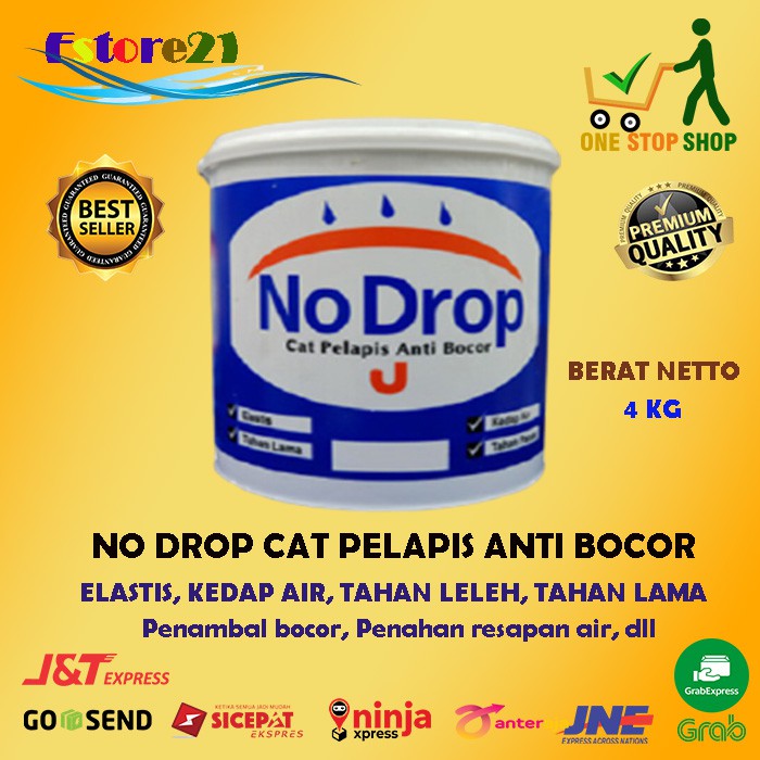 Nodrop Cat Anti Bocor  Pelapis  tembok waterproofing atap 