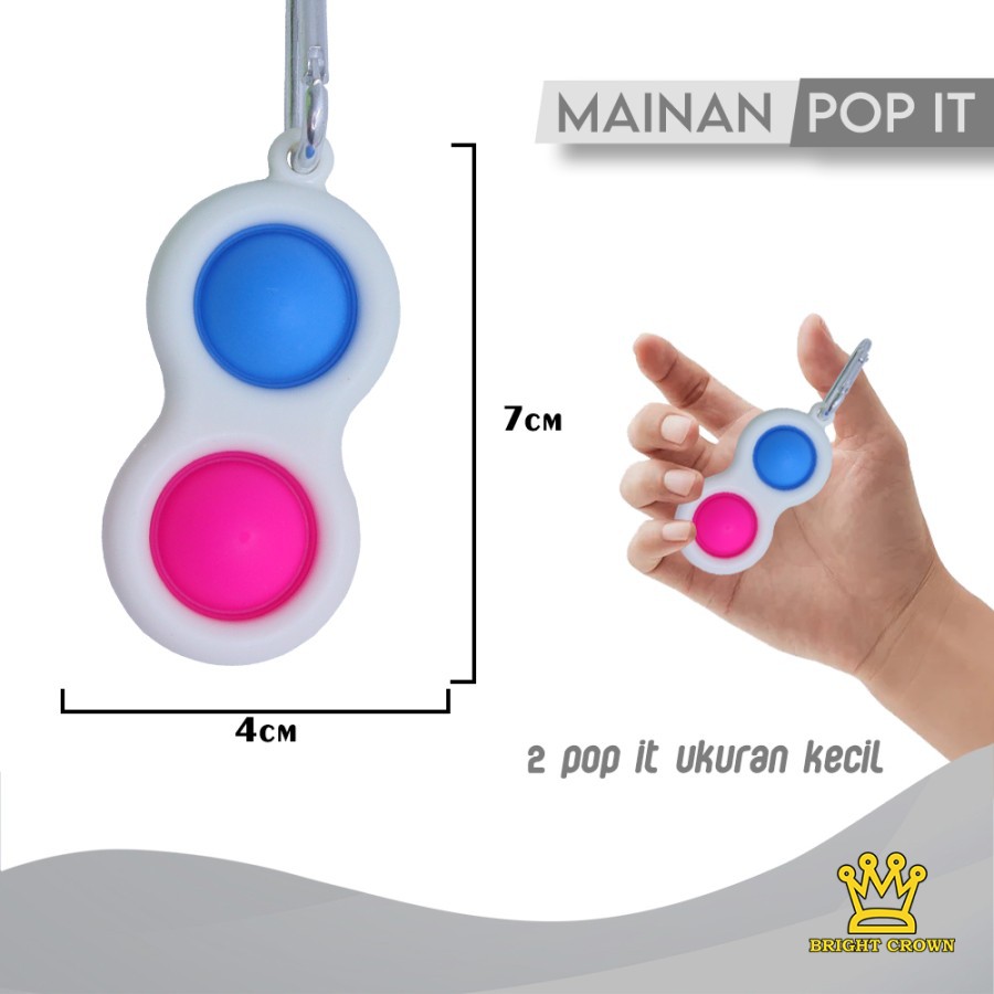 plannetamazing Mainan anak BOOMING Fidget spinner POP IT SUPER MURAH-2 SISI