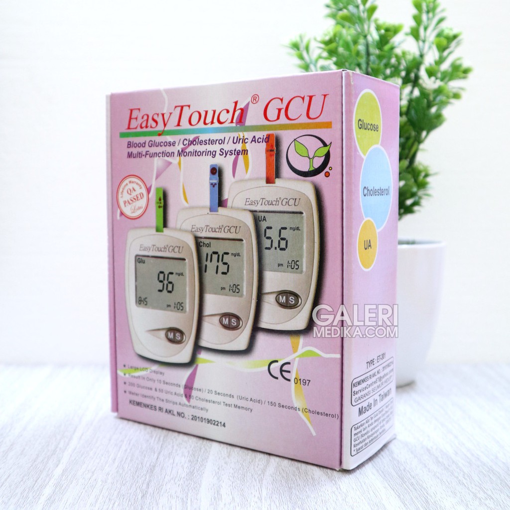 Easy Touch GCU Alat Tes Gula Darah, Asam Urat, Kolestrol