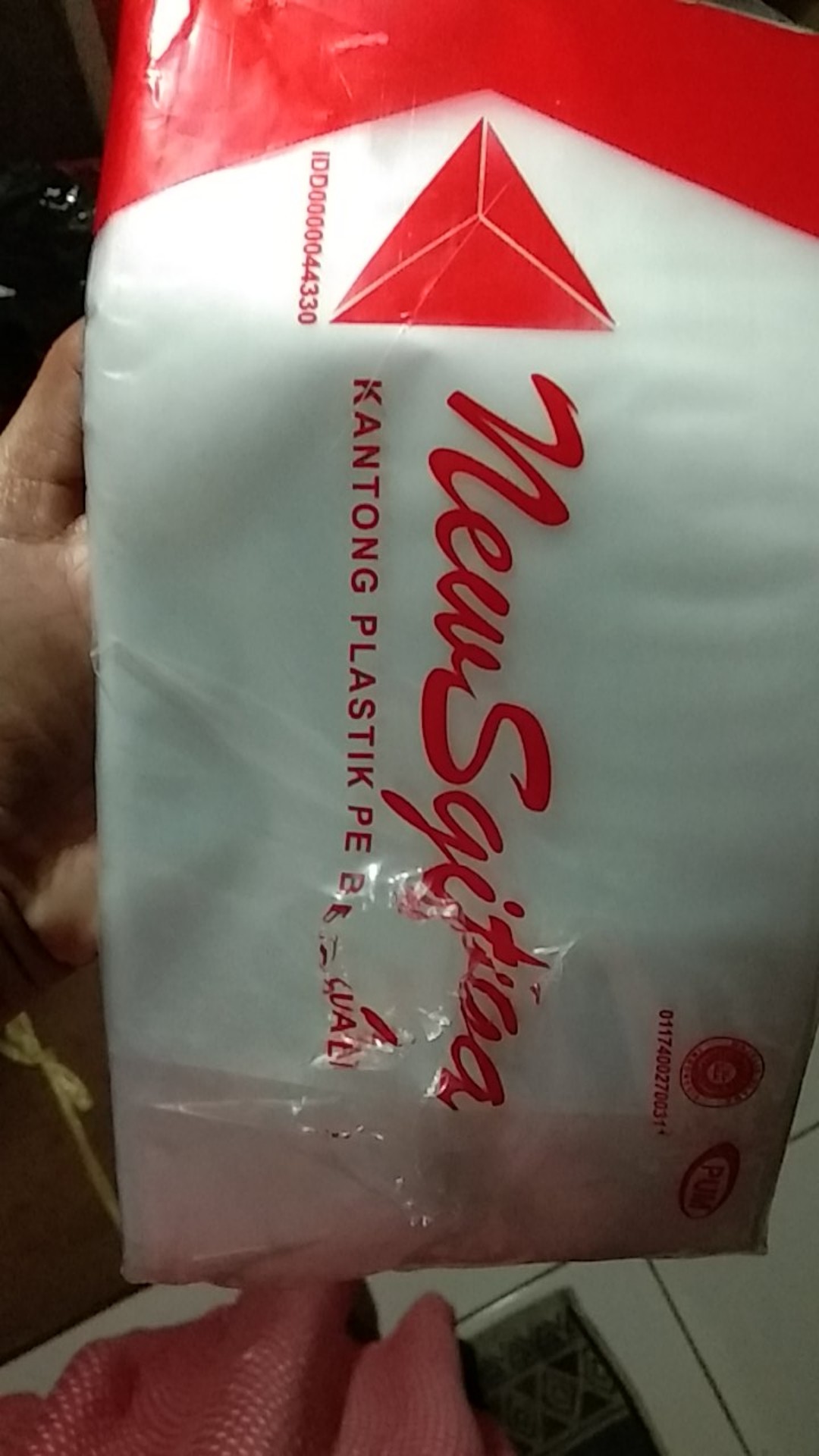 Plastik Gula Es Batu Pe Pembungkus 12x25cm