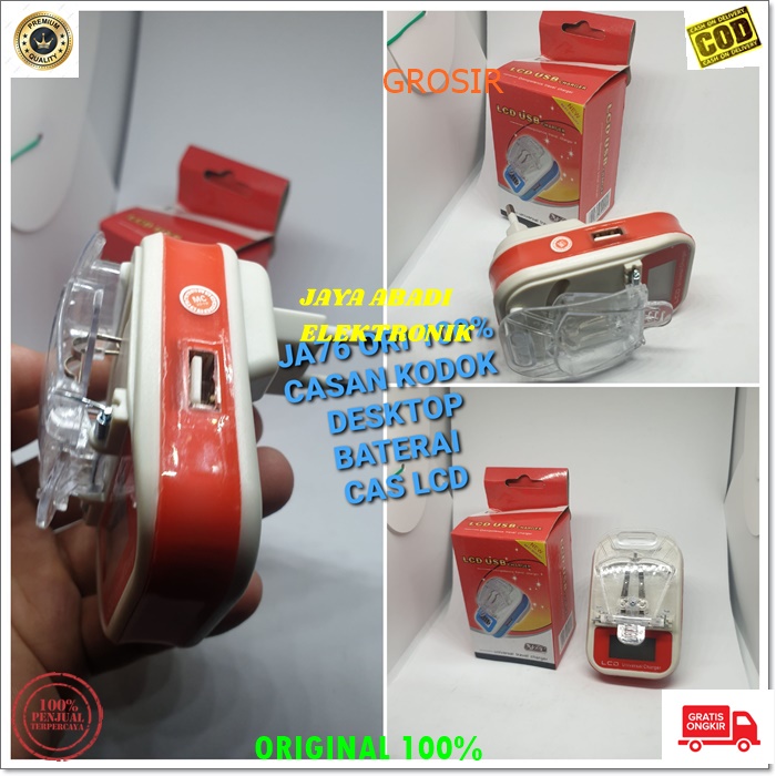 J76 DESKTOP KODOK LCD USB ADAPTOR CHARGER BATERAI CASAN LED CHARGING BATERAI LCD ALAT CAS ELEKTRONIK CHARGER TRAVEL UNIVERSAL MULTI POWER SUPPLY HANDPHONE BISA SEMUA JENIS BATERAI HADPHON DAN ADA TEMPAT USB POWER TINGGAL KASIH KABEL AJA LEBIH PRAKTIS