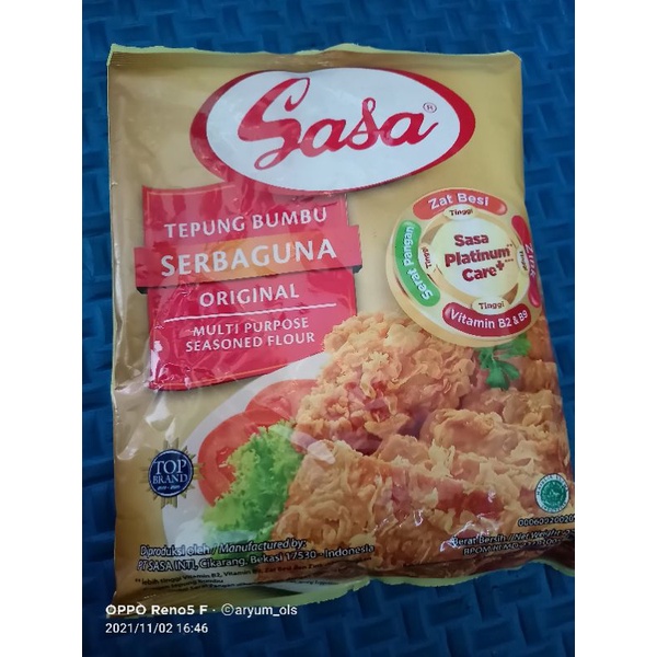 

TEPUNG BUMBU SASA ORIGINAL 125MG
