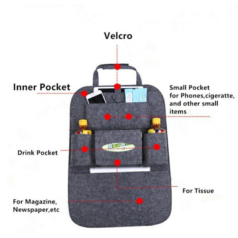 TAS JOK MOBIL / CAR SEAT ORGANIZER MURAH