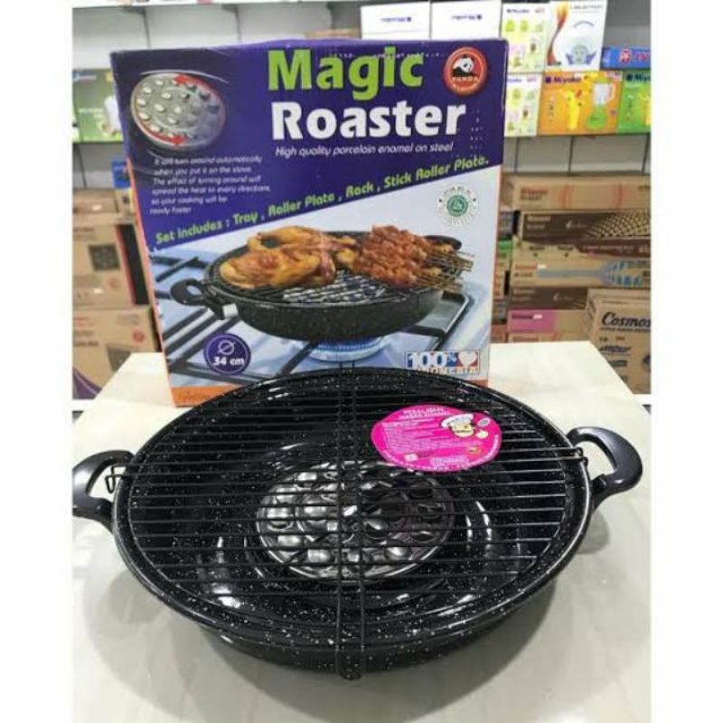 MASPION MAGIC ROASTER/ PANGGANGAN SOSIS PUTAR/ PANGGANGAN AYAM BAHAN TEFLON/ PANCI GRILL MASPION