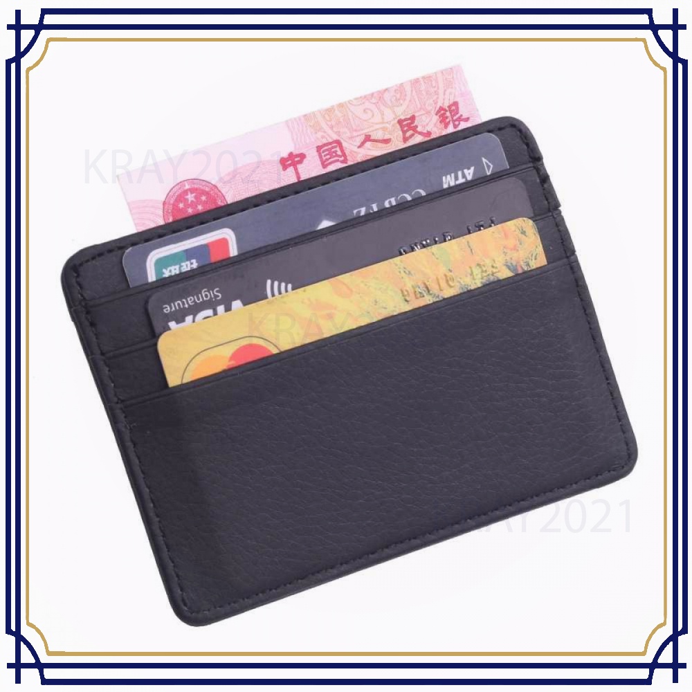 Dompet Kartu Bahan Kulit ID Card Holder Slim Design TS344