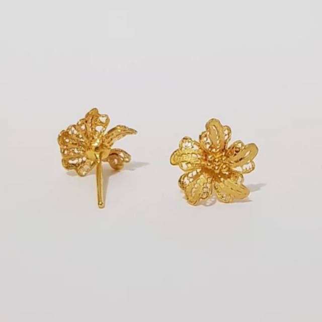 Giwang Kembang Kendari Emas asli