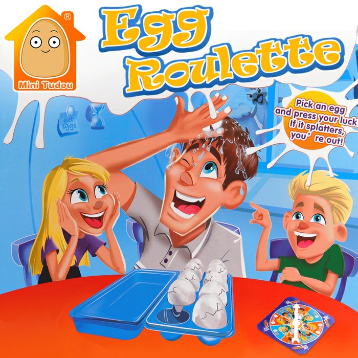 Mainan Gigit Buaya - Slime Guar Gum - Pie Face Game Mainan Egg Roulette Challenge Game Tantangan