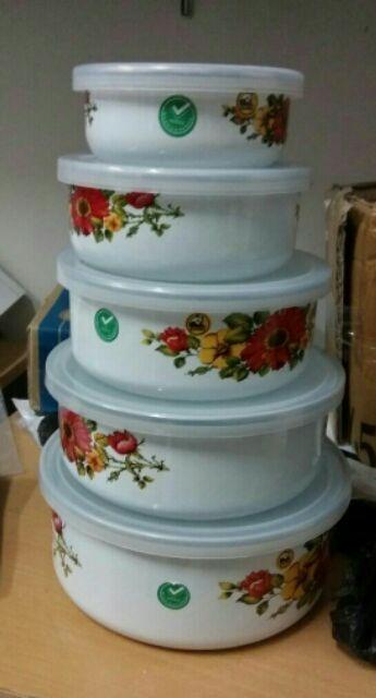 Mixing Bowl Set Maspion (5pcs) / Rantang Makanan 5 Susun