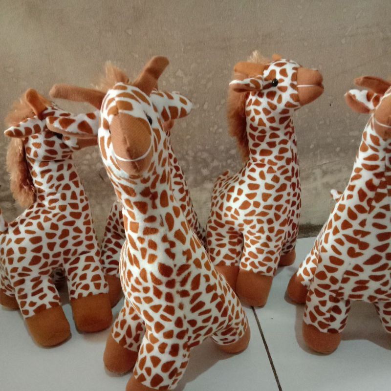 Boneka Jerapah Mainan Anak Uk S 35cm Hiasan Ruangan Tamu lucu Murah