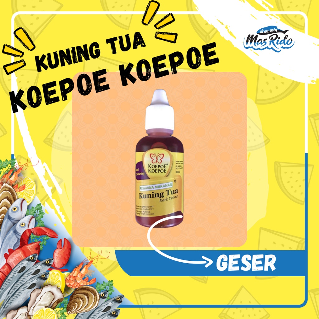 

Pewarna Makanan Kuning Tua Koepoe Koepoe Perisa Kuning Tua 30 Ml