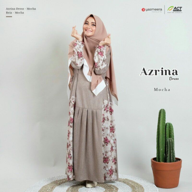 PROMO  Azrina Dress By Yasmeera | Gamis Branded | Dijamin Original