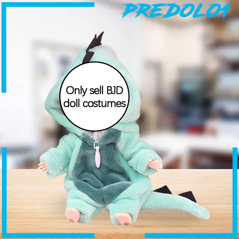 (Predolo1) Mainan Jumpsuit Lengan Panjang Untuk Aksesoris Boneka 16cm 1 / 12