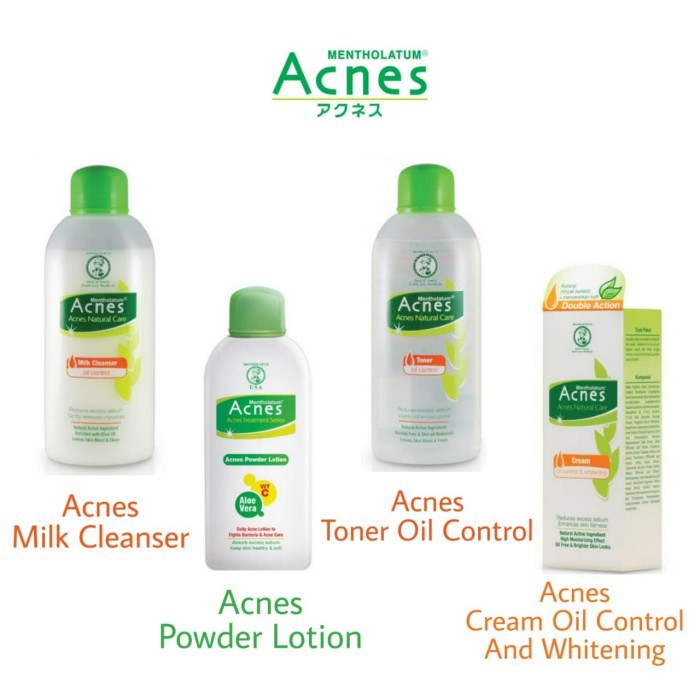 ✨LACIKOSME✨ ACNES NATURAL CARE OIL CONTROL SERIES - ACNE CREAM MILK CLEANSER TONER