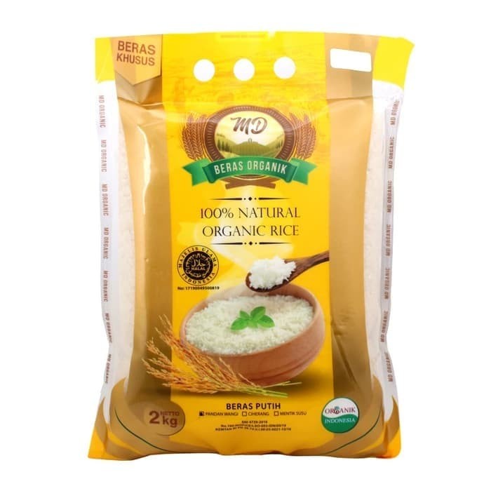 

978Eq010W Organic White Rice (Mentik Susu) - Beras Sehat - Beras Putih - Md 2 Kg WQ2