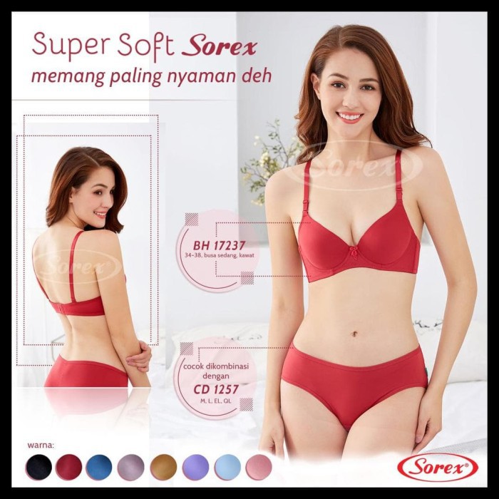 Sorex Bra Set Super Soft Kawat Busa Bra Cd Shopee Indonesia