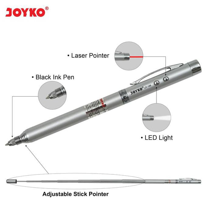 

IMURAHl Laser Pointer 4 In 1/ Penunjuk Laser / Senter / Pulpen Joyko LP-100 IBDLl