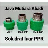 SOK DRAT LUAR PPR 1 1/2''/SOK SAMBUNGAN 50mm GREEN TIGRIS PPR PIPA PPR