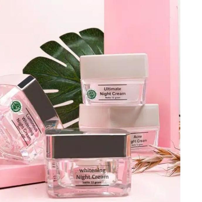 【⚡TAR】 [PROMO] MS Glow Night Cream / Krim Malam MSGlow Whitening | Ultimate | Acne | Luminous  | Lip