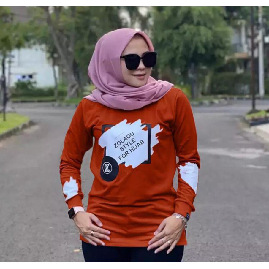 SWEATER LENGAN PANJANG/SWEATER ZOLAQU/COD /BAJU WANITA LENGAN PANJANG/SWEATER HIJAB STYLE