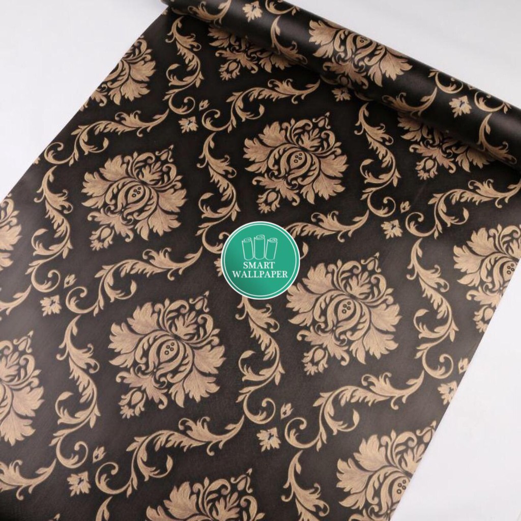  Batik  Hitam  Luxury Wallpaper  45cm x 10m Shopee Indonesia