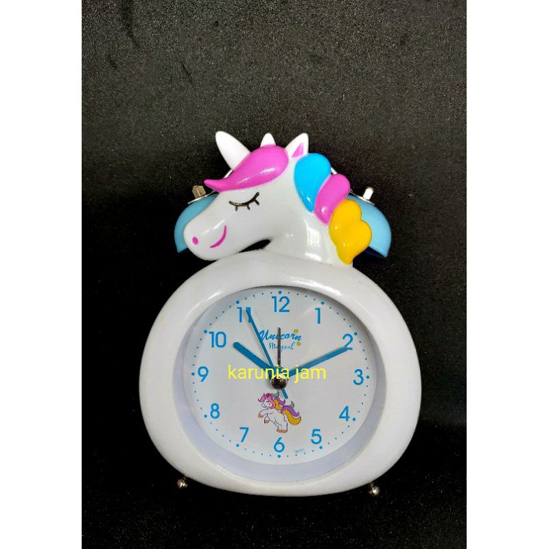 KARUNIA JAM - JAM BEKER KRING UNICORN - BEKER KRING KARAKTER BEKER KRING LUCU JAM WEKER JAM BEKER