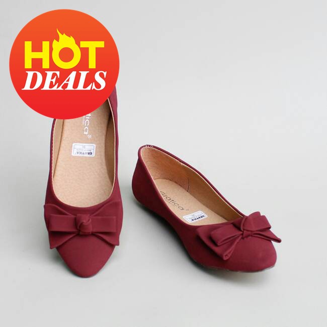 PALING MURAH SEPATU FLAT SHOES FLATSHOES GRATICA KH28 PURPLE